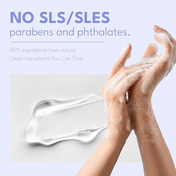 ROMIIE ZOI Liquid Hand Soap Refill Gift Set – 3 Pack (26 Fl Oz Each), Lilac Scent, Moisturizing & Biodegradable, Gentle Formula with Essential Oils for Kitchen, Bathroom