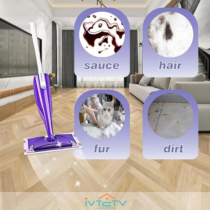 20 Mopping Pad Refill Compatible with Swiffer Wet Jet Mop, Disposable Multi Surface Wetjet Hardwood Floor Cleaner Spray Mop Pads Refills