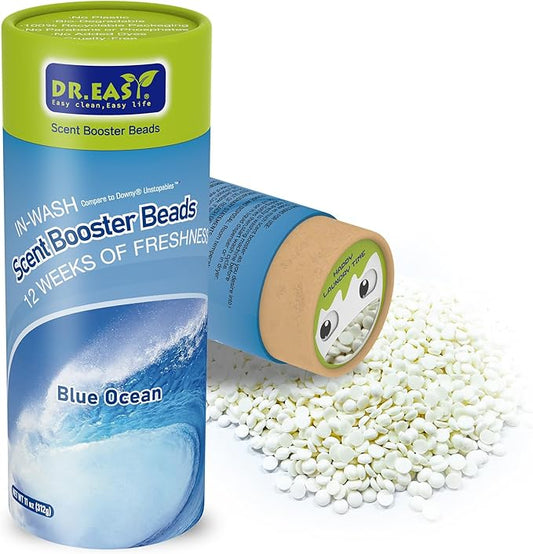 DR.EASY laundry scent boosters,Blue Ocean Scent Boosters for Washer，Bulk Laundry Booster Beads and fabric scent booster，Fresh Scented Clothes fo 12 Weeks
