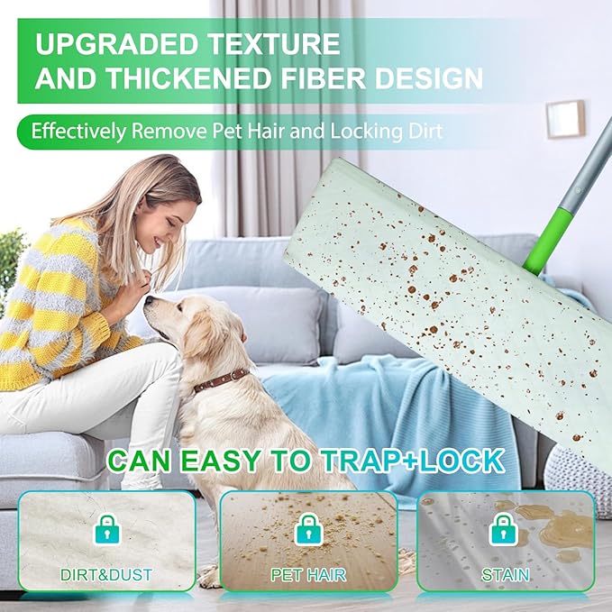 20 Count XL Wet Mopping Cloths for Swiffer Sweeper XL Mop - Disposable X-Large Wet Pad Refills - Multi-Surface Wet Wipes Mopping Pads Refill for Floor Cleaning