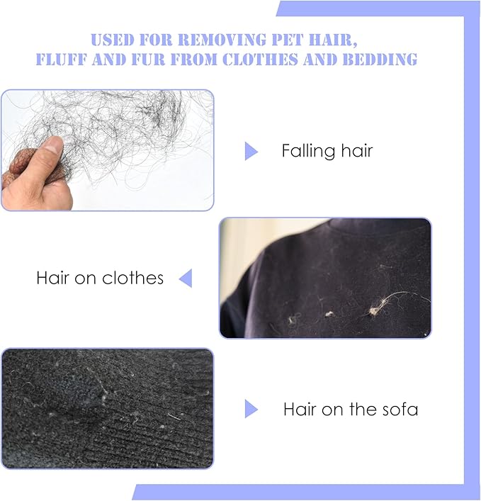 12PCS Pet Hair Remover for Laundry, Reusable Laundry Lint Remover, Dog &Cat Hair Remover for Clothes Bedding, 1.38inches Laundry Hair Trap for Washer Dryer