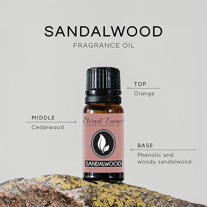 Sandalwood Premium Grade Fragrance Oil - 10ml - Scented Oil