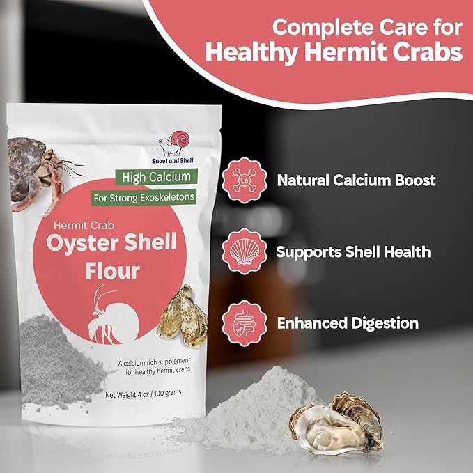 Hermit Crab Supplement Bundle – Greensand, Oyster Shell Powder and Worm Castings – Molting Support, Natural Calcium, Minerals and Protein – Auto Feeder Friendly, USA Sourced, Organic, Non-GMO