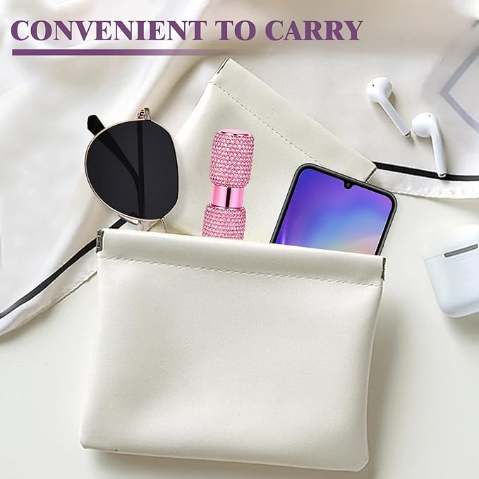 Portable 8ML Perfume Travel Refillable Bottle, Travel Size Perfume Refill Atomizer Bottle,Mini Spray Bottle Empty for Refill(2pc)