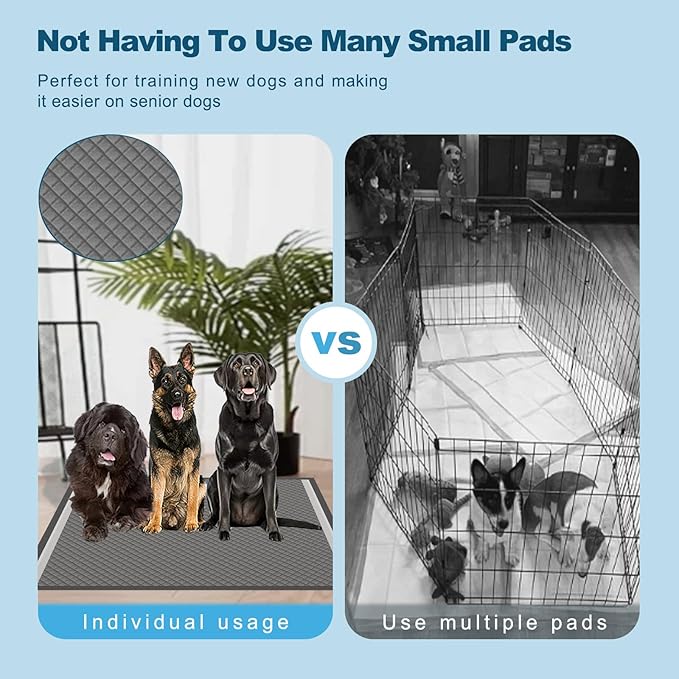 37"x54" Activated Charcoal Dog Pee Pads - 32 Count, Extra Large, Super Absorbent, Leakproof, Long-Lasting Odor Control - Essential Pet Training Pads for Large Dogs