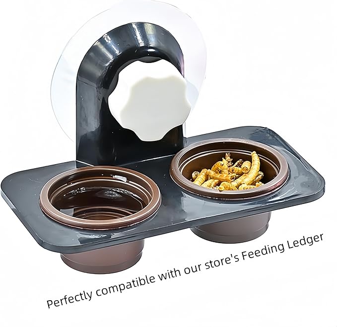 100pcs Eco Cups Crested Gecko Food and Water Feeding Cups, Reptile Feeder Bowls, for Lizard and Other Small Pet Ledge Accessories Supplies