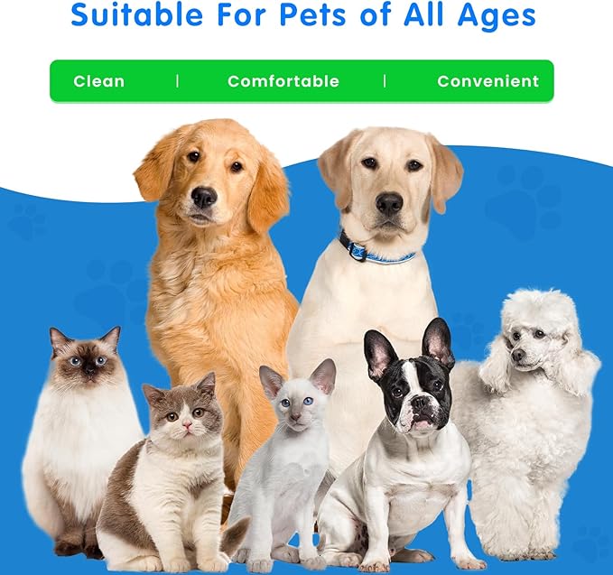 VOISEN 400Pcs Eyes Wipes for Dogs, Pet Tear Stain Remover Wipes, Care Eye Wash Pads for Dogs and Cats, Face, Eye Cleaner Pads to Gently Remove Discharge, Eye Wipes for Dogs & cat Eye Wipes