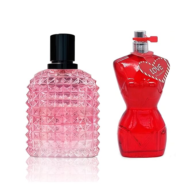 Women's Perfume Set - 2 Pack Eau de Parfum Spray 3.4 Oz Each | Floral Jasmine & Sweet Vanilla with Bergamot & Woody Notes | Long Lasting Original Scent Gift Set for Women (MilaWR&Romance)