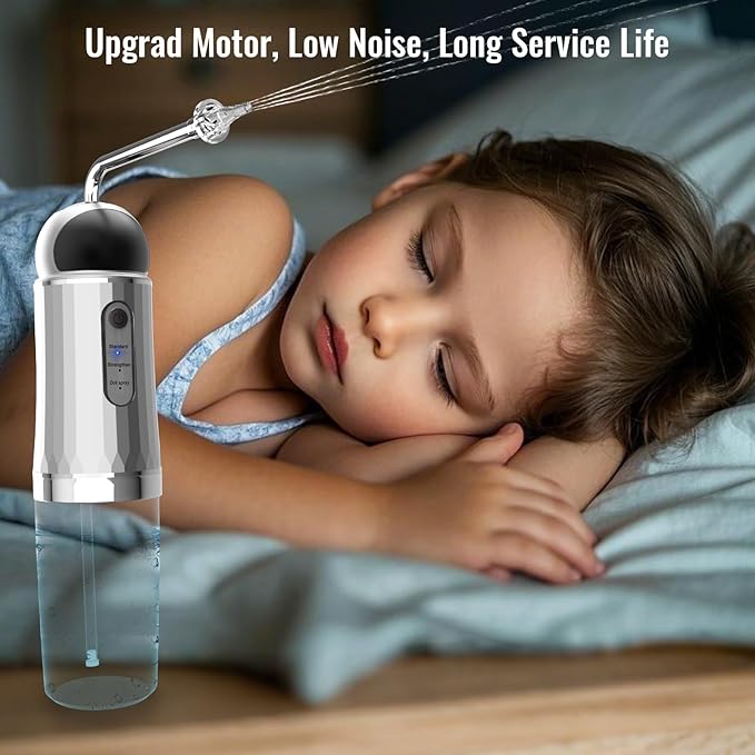 Ear Wax Removal, Electric Ear Irrigation Flushing System with Pulse Mode, Water Ear Cleaning Kit, Portable Ear Cleaner with Basin and Resuable Nozzles for Adults-Silver