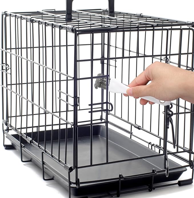 3pcs Bird Cage Cleaner Set, Bird Cage Long Handle Shovel Cleaner with Scraper Droppings Brush Tool for Small Animal Parakeet Parrot Hamster Pet Cages Cleaning Accessories