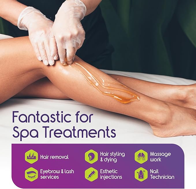 Inspire Exam Medical Clear Vinyl Disposable Gloves - Latex Free for Cleaning, Food Prep