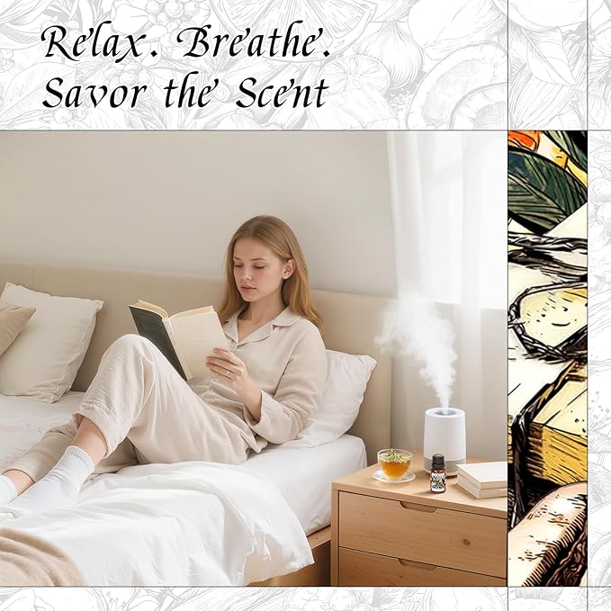 HIQILI Diffuser Oil for Humidifier & Reed Diffusers, Suitable for Home and Other Scenarios, Long Lasting Scent - Love of Water, 0.34 Fl Oz