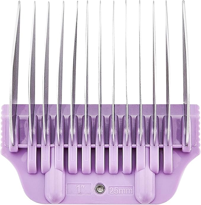 25MM 1Inch Pet Grooming Clipper Attachment Guard Comb, for Wide A5 Blades, Compatible with Andis, Conair, Wahl, Laube, Thrive, Bucchelli, or other A5 Series, Only Fit for 10W/15W/30W Wide Blade
