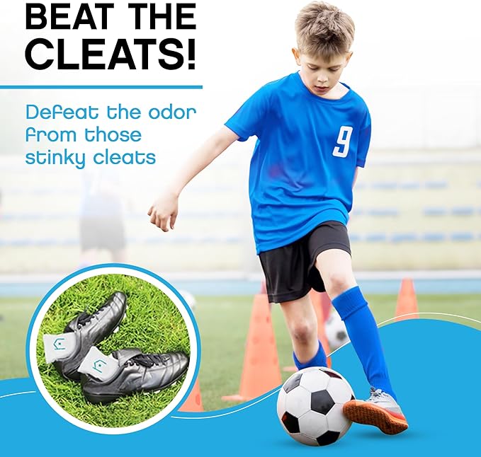 NonScents Shoe Deodorizer 1-Pack (2 Count) - Odor Eliminator, Air Freshener, Smell Absorber, Scent Remover for Shoes, Gym Bags, Soccer Cleats, Closets, Pet Area, Reusable - Shoe Deodorant