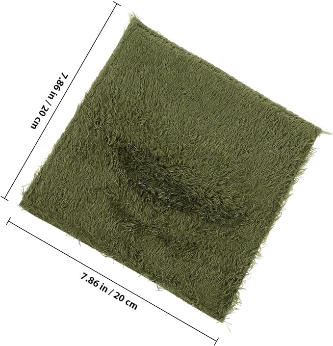 GANAZONO Reptile Carpet Bedding Mat for Turtles Lizards Tortoises Climbing Pets Supplie Terrarium Liner Reusable Non-Adhesive Moss Substrate for Comfortable Habitat