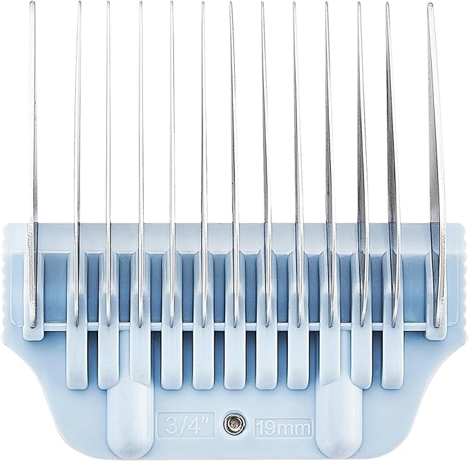 19MM 3/4Inch Pet Grooming Clipper Attachment Guard Comb, for Wide A5 Blades, Compatible with Andis, Conair, Wahl, Laube, Thrive, Bucchelli, or other A5 Series, Only Fit for 10W/15W/30W Wide Blade