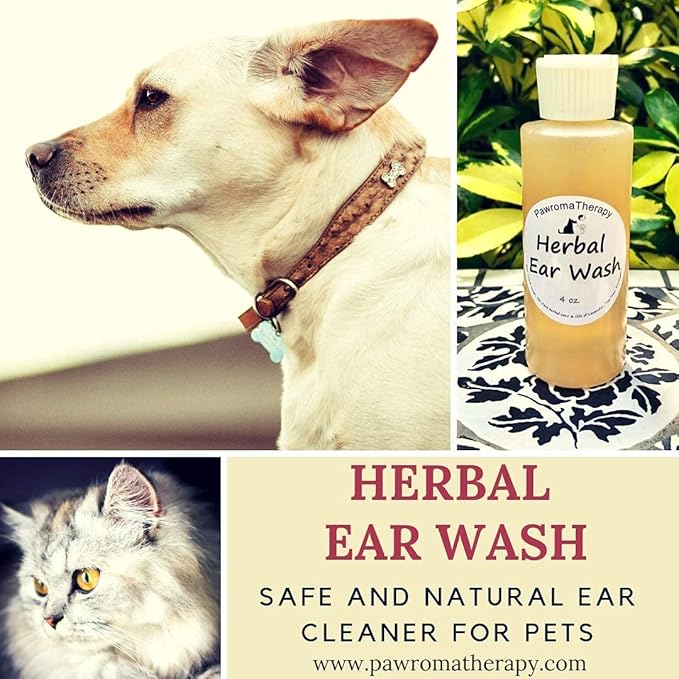Herbal Ear Wash for Dogs and Cats 4 oz
