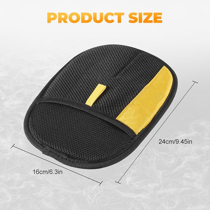 2025 Thickened Strong Pet Hair Removal Glove for Cats & Dogs, Electrostatic Gloves for Pet Grooming, Reusable Quick De-Shedding Gloves for Couch, Clothing, Carpet, Furniture, Car Seats (2pcs)