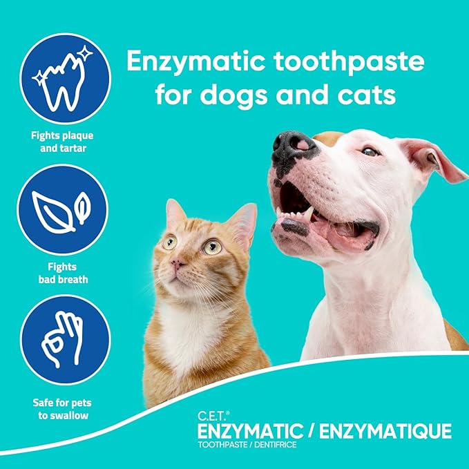 Virbac Toothpaste for Dogs and Cats, Seafood flavor
