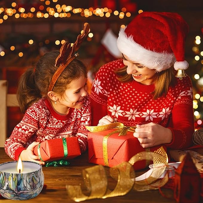 12 Pack Christmas Scented Candles Gifts Set for Women, Candles for Home Scented, 2.5 oz Soy Wax Aromatherapy Candle, Best Gifts for Women Thanksgiving Day Birthday Christmas