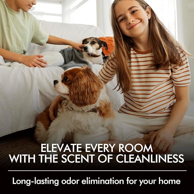 Room Spray Odor Eliminator 3 Pack, Natural Essential Oil Air Freshener Spray for Home Bathroom and Kitchen, Lavender, Citrus, Eucalyptus