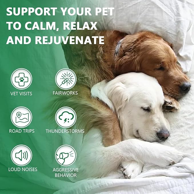 2 Pack Hemp Oil for Dogs and Cats - Anxiety Stress Sleep Allergies Arthritis Seizures Pain Relief - Promotes Skin Hip Joint Health - Calming Drops for Aggressive Pets