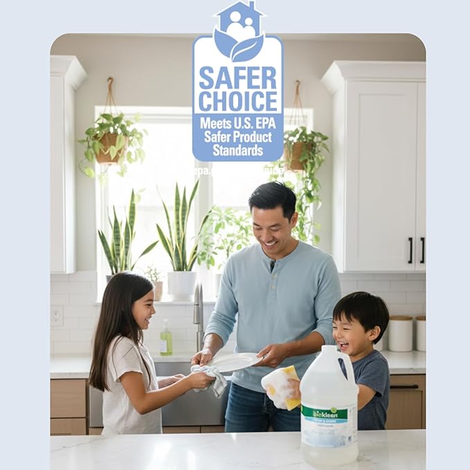 Biokleen Free & Clear Dish Soap - Dish Liquid, Dishwashing Cleaner, Eco-Friendly, Non-Toxic, Plant-Based, No Artificial Fragrance, Colors or Preservatives, Unscented