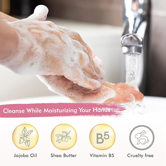 ROMIIE ZOI Rose Liquid Hand Soap Refill Gift Set – 3 Pack (26 Fl Oz Each), Romantic Floral Scent, Moisturizing & Gentle, Biodegradable Formula with Essential Oils for Bathroom, Kitchen