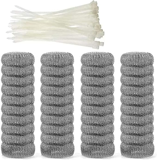 40 Pieces Lint Traps, Stainless Steel, Never Rust, Washing Machine Lint Snare Traps with 40 Cable Ties