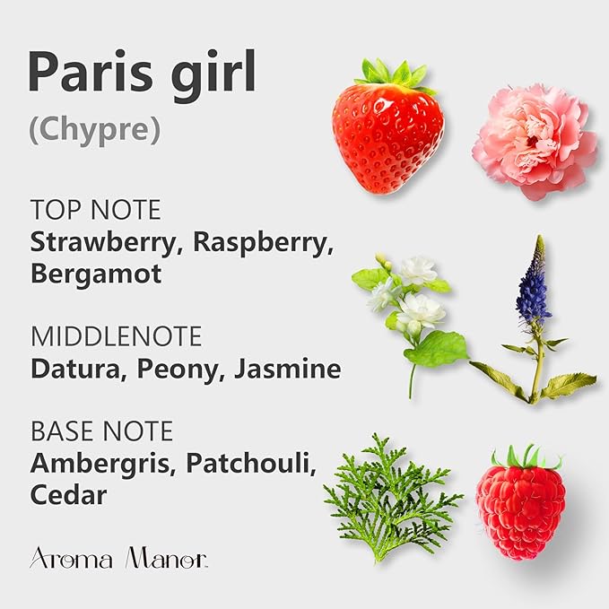 Hotel Scent Diffuser Oil - Paris Girl - Aroma Essential Oil Blends for Aromatherapy Diffuser Machine, Cedarwood, Elevate Large Room with Air Fresheners - 5.3fl oz