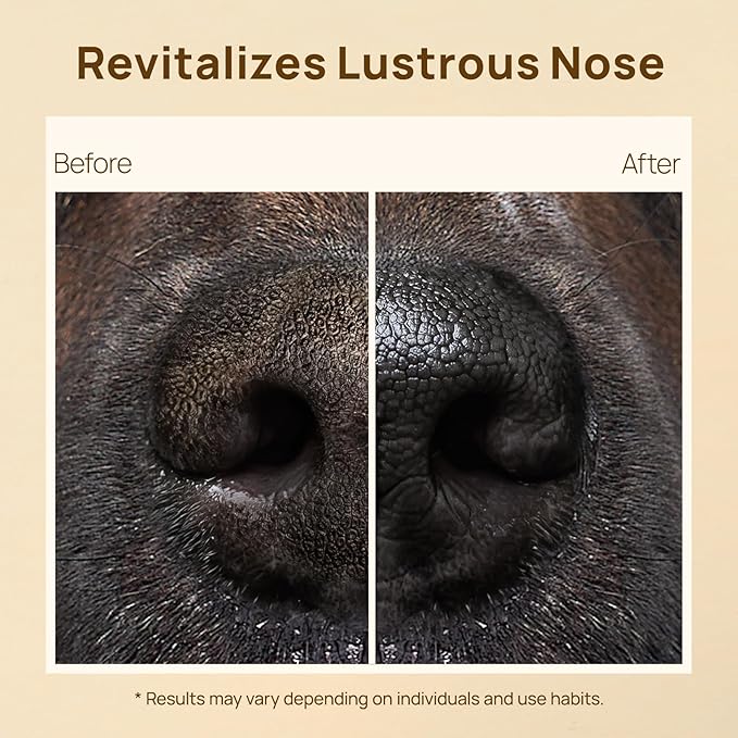 HICC PET Dog Nose Balm - Soothes Repairs Moisturizes Dry Cracked Nose - Dog & Cat Snout Soother Butter Balm with Essential Oil - All Natural & Lick Safe - Dog's Nose Daily Care & Protection