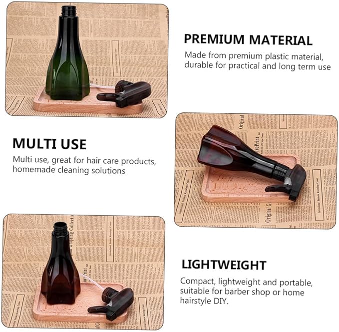 Angoily 2pcs Adjustable Hairdressing Sprayer Portable Water Spray Bottle for Gardening Cleaning Hairstyling Trigger Mist Sprayer in Random Colors