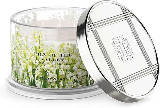 HomeWorx by SLATKIN + CO. Candle- Lily of The Valley, 18 oz. Premium Scented Candle - 30-55 Hours Burn Time