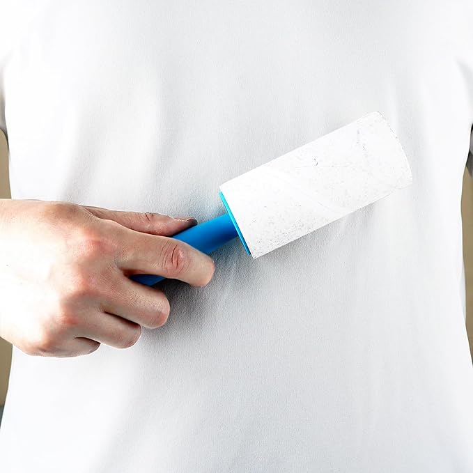 4 inch Lint Roller Refills for Evercare PetLovers Muji IKEA Bastis 4 inch Sticky Rollers for Pet Hair Extra Sticky 60 Sheets per Refill 5 Pack Total 300 Sheets (Inside Diameter 1-1/2 inch)