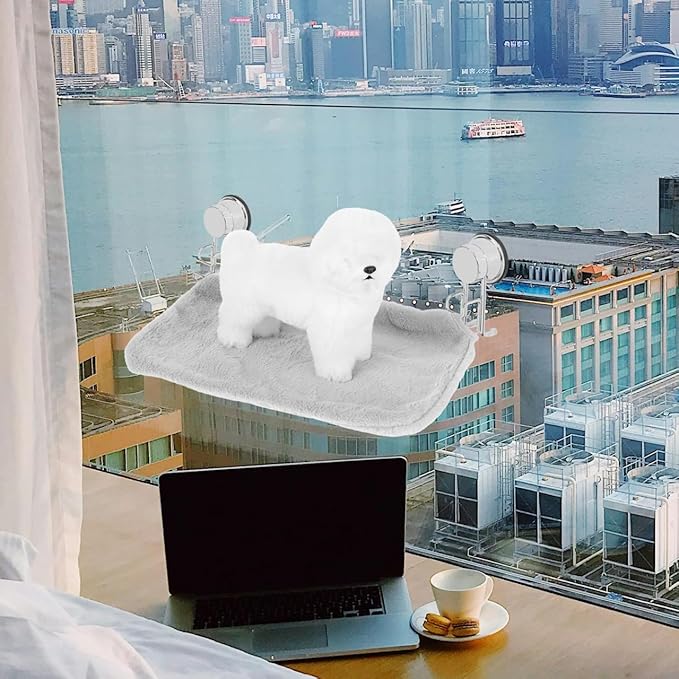 Happyyami Detachable Cat Perch Replacement Sleeve Breathable Cover for Window Hammocks Cozy Indoor Resting Space Foldable Design for Easy Cleaning and Style Options, 17.68X12.01Inch