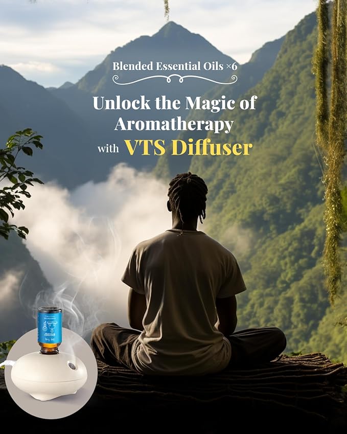 Waterless Diffuser with Hotel Essential Oils, Luxury Home Scents - Inspired by 5-Star Hotels, Fragrance Oil Blends for Diffusers, Air Freshener Aromatherapy Gifts Set