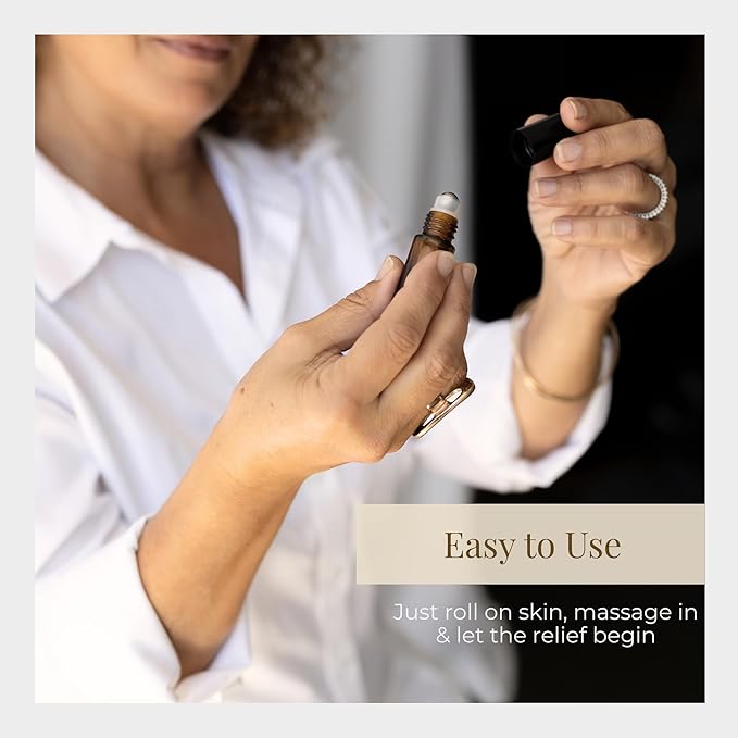 Silk Road Organic Frankincense Serrata Essential Oil Roll on, USDA Certified, Deep Relief of Body Aches & Discomfort - 10 ml Aromatherapy Roller