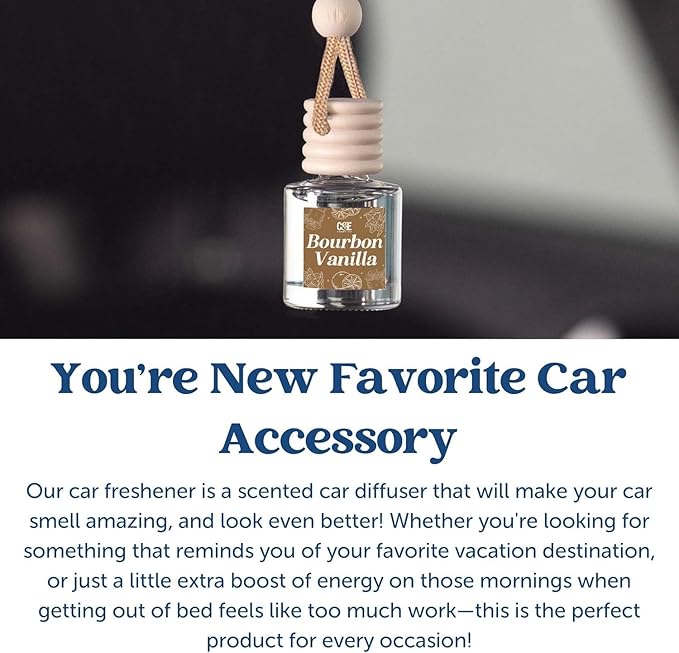 CE Craft Hanging Car Air Freshener – Fragrance Oil Diffuser with Essential Oils – Long-Lasting Aromatherapy Scents for Automobiles – 4 Pack, Masculine