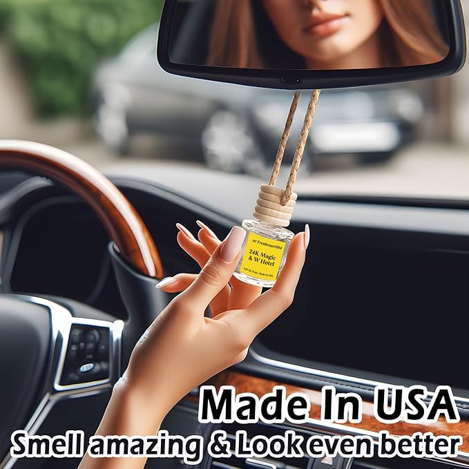 C Classy Car Air Freshener Hanging 2 Pack, Air Fresheners,Hotel Scent Air Freshener, Diffuser Oil for C ar, Long-Lasting Fragrance, Car Freshener for Women & Men Gift, Made in USA