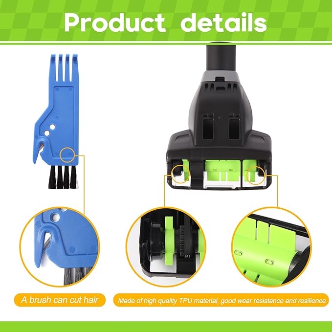 Upgraded Pet Turbine eraser Hair Brush Tool Attachment for Bissell Cleanview Swivel Pet Crosswave 2252 2486 2254 22543 2489 24899 3437F 3508 3774F 27909 3198A Vacuum Replacement Parts 1608089 Green