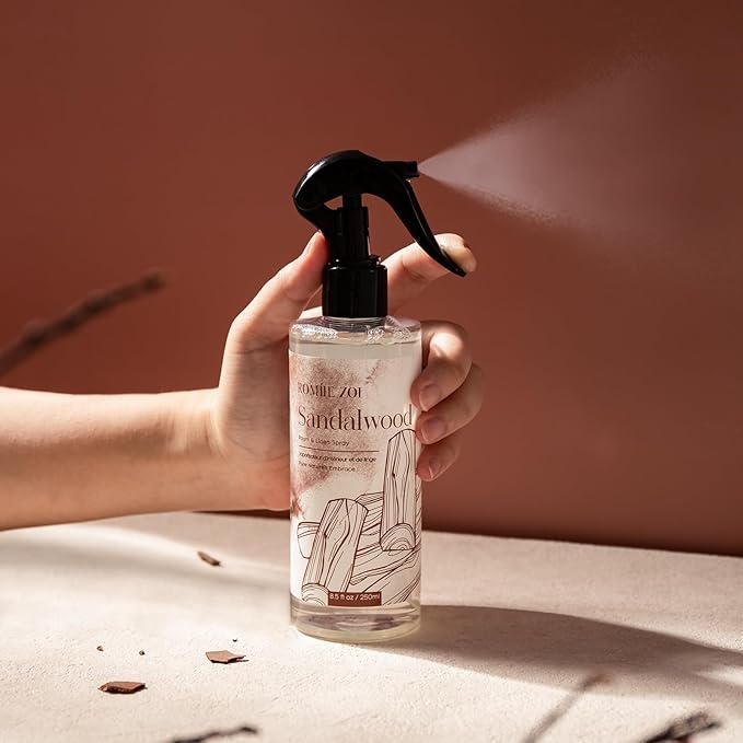 ROMIIE ZOI Room Air Freshener Spray Room Mist, with Natural Plant Extract, Sandalwood Scent, 8.5 FL OZ.