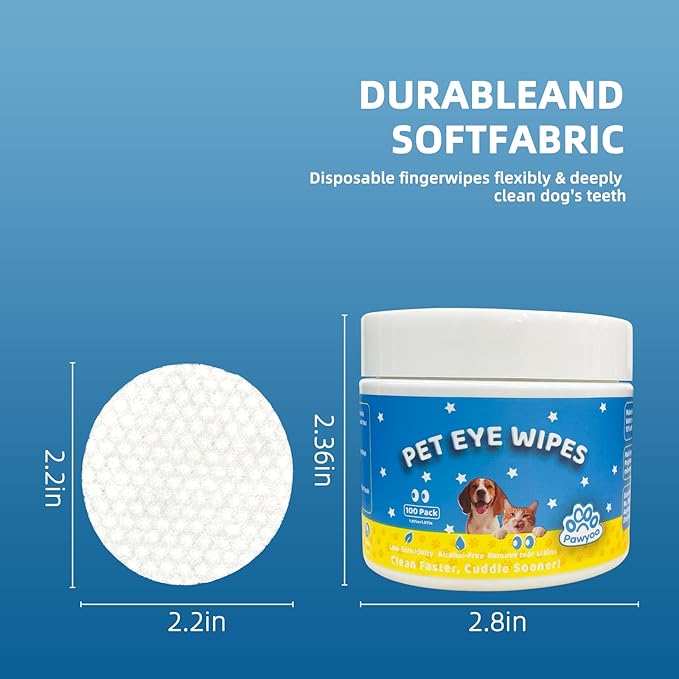 Cat Eye Wipes, Dog Eye Wipes, Eye Wipes for Dogs, Cat Wipes, Pet Wipes for Cats, Dog Tear Stain Remover, Cat Dental Care – Pet Eye Wipes for Cats: Tear Stain Cleaning Wipes, Daily Morning Cleanup