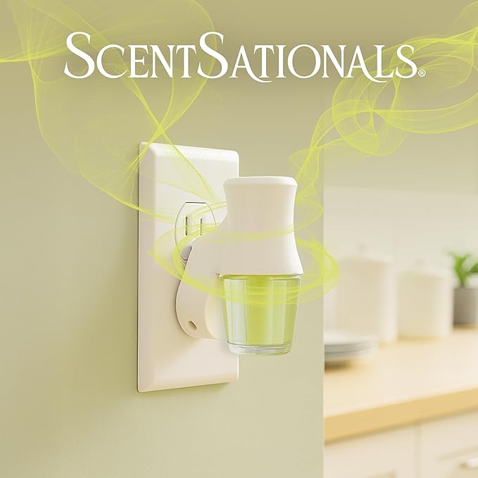 Scentsationals Fragrance Oil Plug In Air Freshener Refills 3-Pack - Frosted Evergreen - Works with Scentsationals Wall Plugs, Long-Lasting Home Fragrance, 0.8 fl oz Each, Packaging May Vary