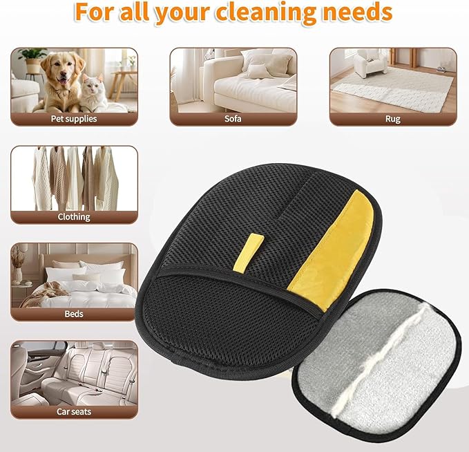 1Pc Grooming Deshedding Brush, 1Pc Pet Hair Removal Glove for Cats & Dogs, Deshedding Dog Brush Pet Hair Removal Tool Double-Sided for Couch, Clothing, Carpet, Car Seat