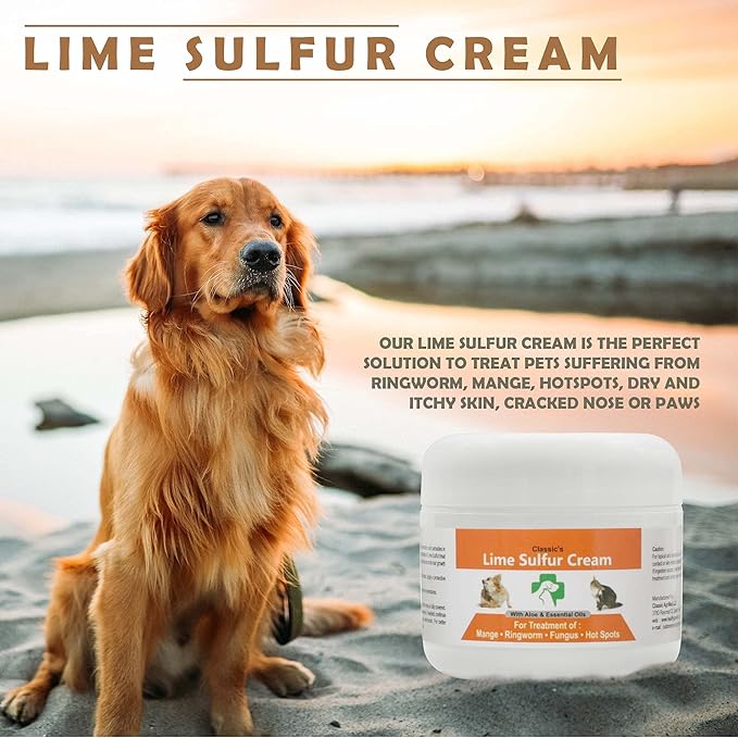 Healthy Paw Life Bundle - 2 Items: Classic's Lime Sulfur Cream (2 oz) and Classic's Lime Sulfur Shampoo (8 oz)