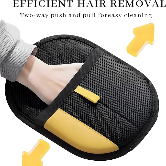 Pet Hair Removal Glove for Cats & Dogs, 2Pcs Newly Upgraded Electrostatic Pet Hair Remover Gloves, Reusable Magic Brush Pet Hair，Pet Hair Remover for Laundry, Sofas，Carpets，Clothing