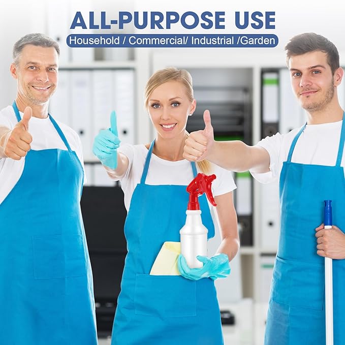 10 Pack Spray Bottles 16 oz Empty Water Spray Bottles for Cleaning Heavy Duty Refillable Squirt ‌Container with Measurements Adjustable Nozzle for Household(Red)