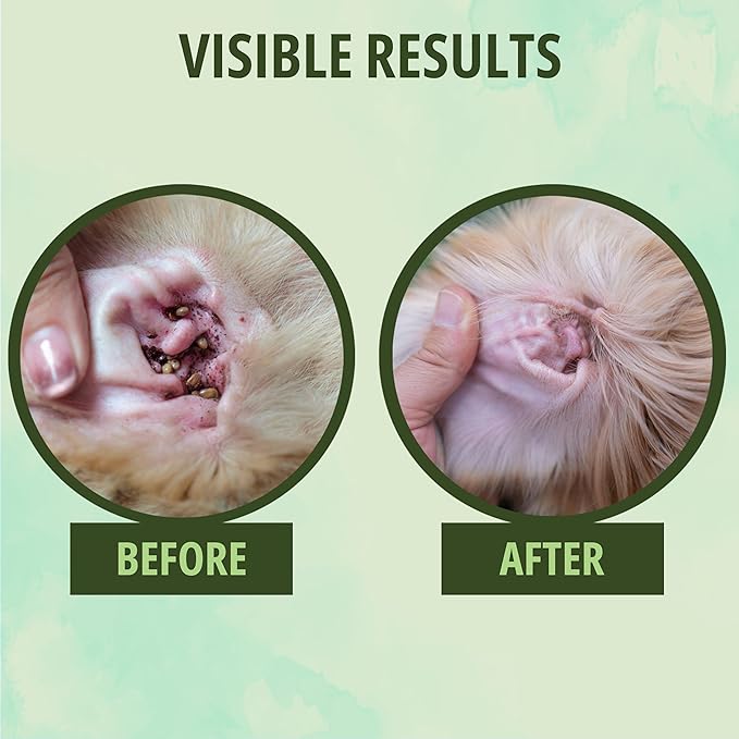 NOVEHA Dog Ear Wipes Finger Glove Fit | Easy Ear Cleaning for Dogs & Puppies, Cats & Kittens | Gentle Pet Ear Cleaner Finger Wipes for Puppy, Kitten & More | Cat & Dog Ear Wash | 2PK - 50ct