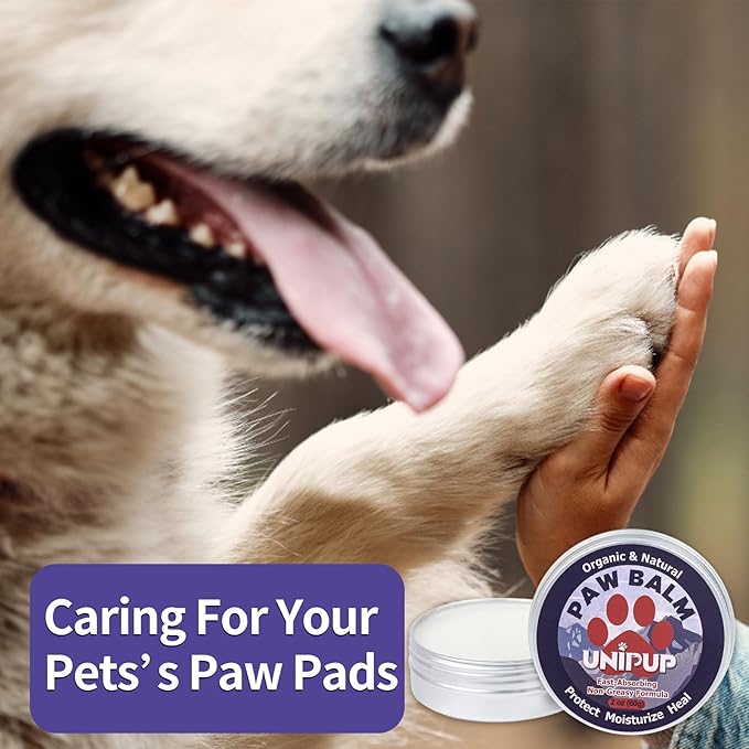 paw Balm for Dogs, Natural paw Balm Dogs, Heals & Moisturizes Dry Cracked Noses and Paws, 2.1oz Natural Dog Nose Balm Dog Paw Pad Balm