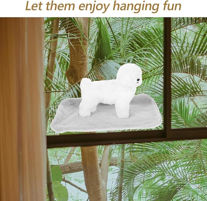 Happyyami Detachable Cat Perch Replacement Sleeve Breathable Cover for Window Hammocks Cozy Indoor Resting Space Foldable Design for Easy Cleaning and Style Options, 17.68X12.01Inch